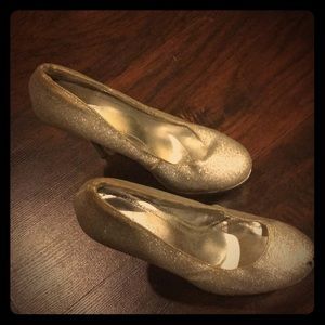 Bamboo Glitter Sparkle Platform Heels